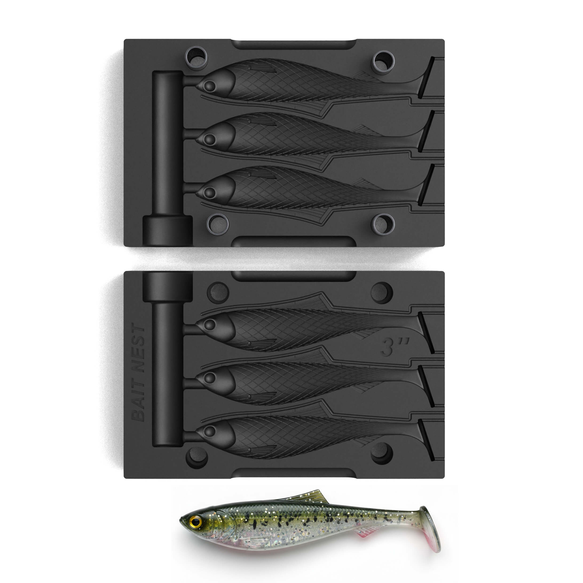custom made fishing lure molds Smedioks Premium Soft Plasti Mold Making Injection Lures Sweet Beaver 4.2'' : Sports & Outdoors The perfect way to build your own custom soft plastics Soft Plastic Lure Mold Lure