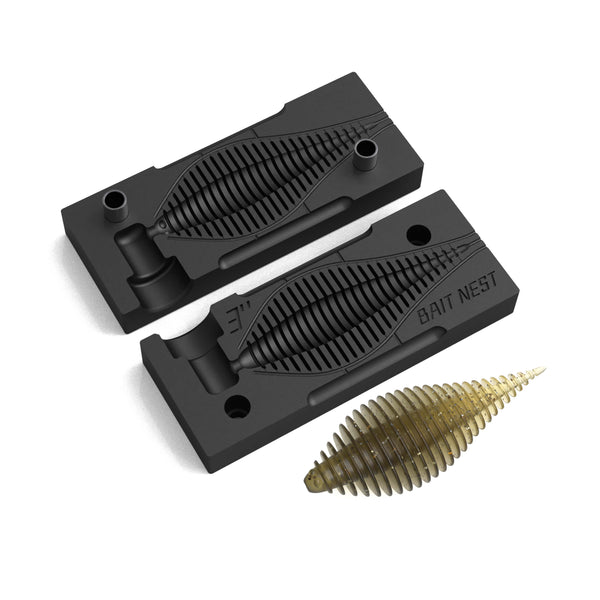 Soft Plastic Lure Mold Lure Making Molds Fishing Lures BellowsGill Inch 1-cav